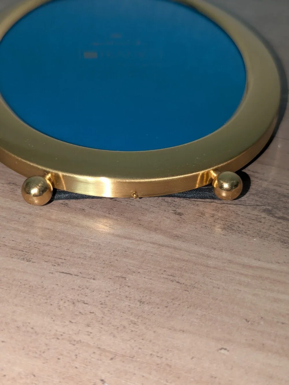 Vintage Hallmark 5x7 Brass Oval Frame With Box